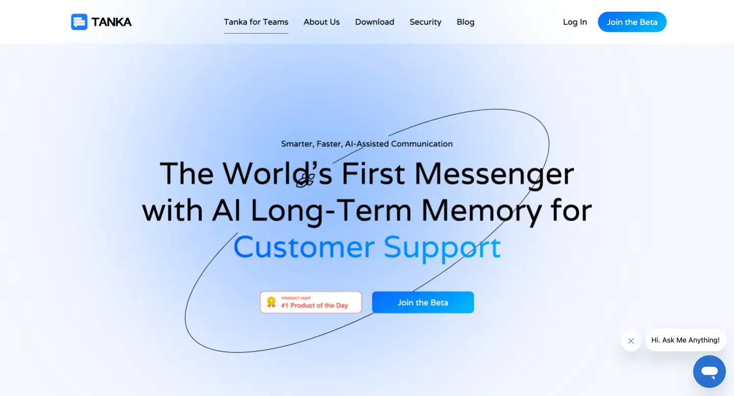 Tanka-具备AI长期记忆功能的团队协作通讯工具