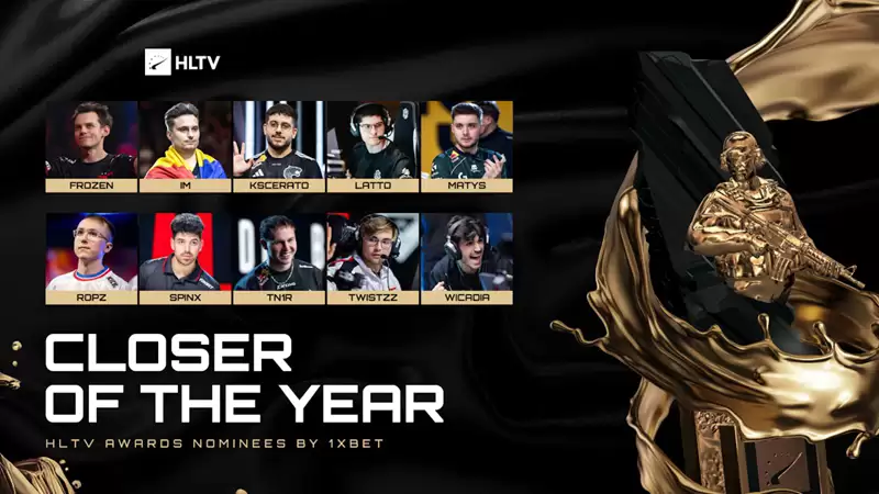 HLTV公布2025年度最佳狙击手、突破手、自由人、主防者、指挥、教练及年度高光时刻十大提名