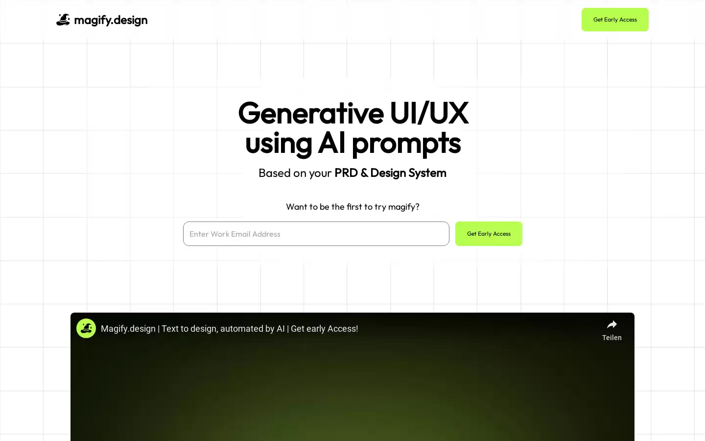 Magify Design : AI生成UI/UX设计，基于PRD和设计系统