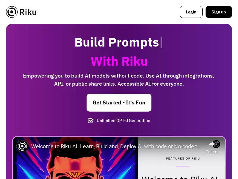 Riku.ai : 构建无代码AI模型和数据集