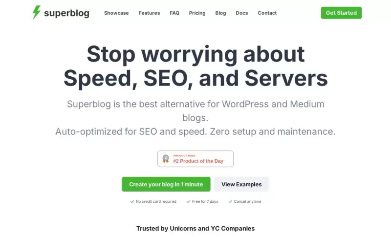 超级博客（Superblog）- WordPress和Medium的超快替代品，自动优化SEO和速度