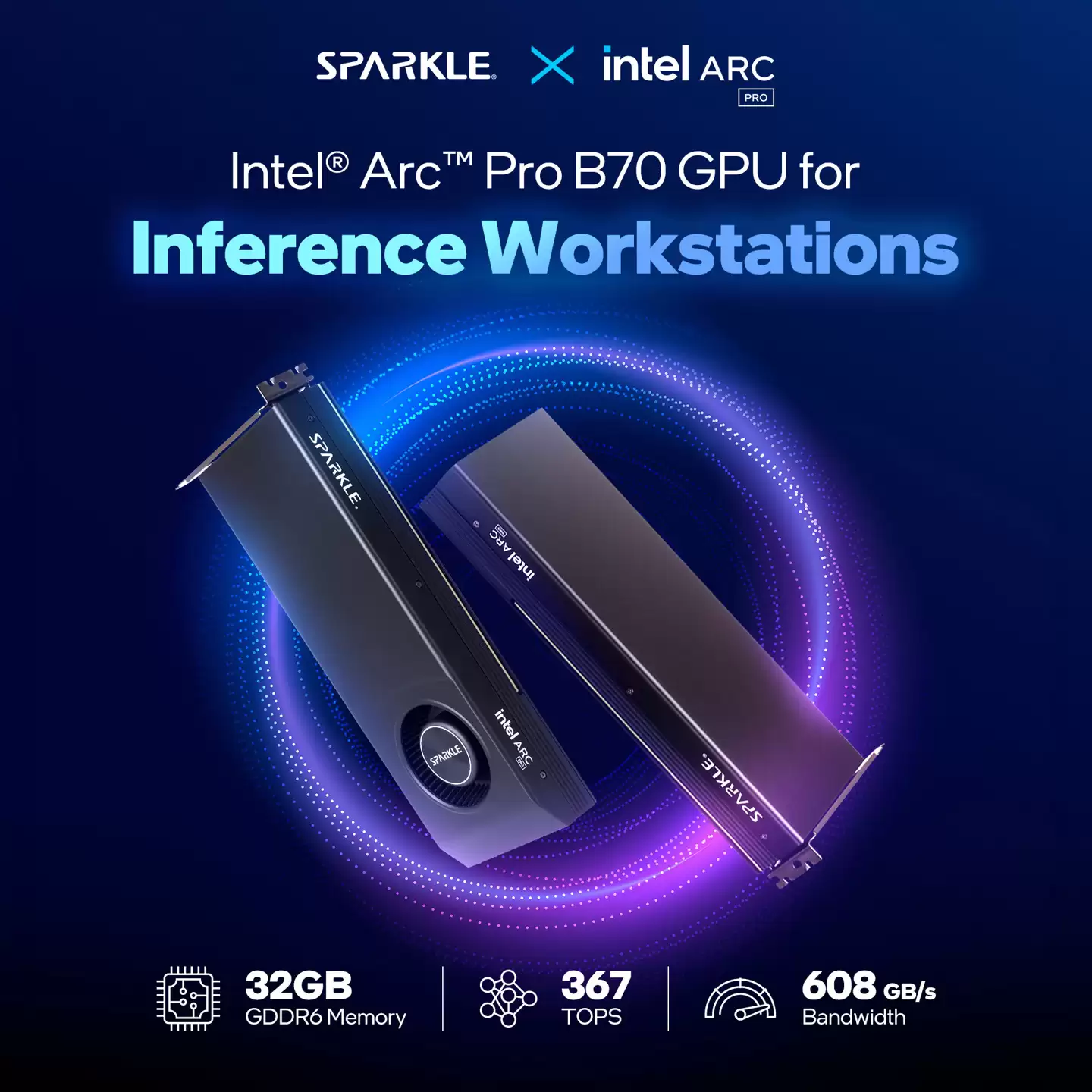 铭瑄英特尔锐炫 Arc Pro B70 显卡上架，蓝戟产品 4 月贩售