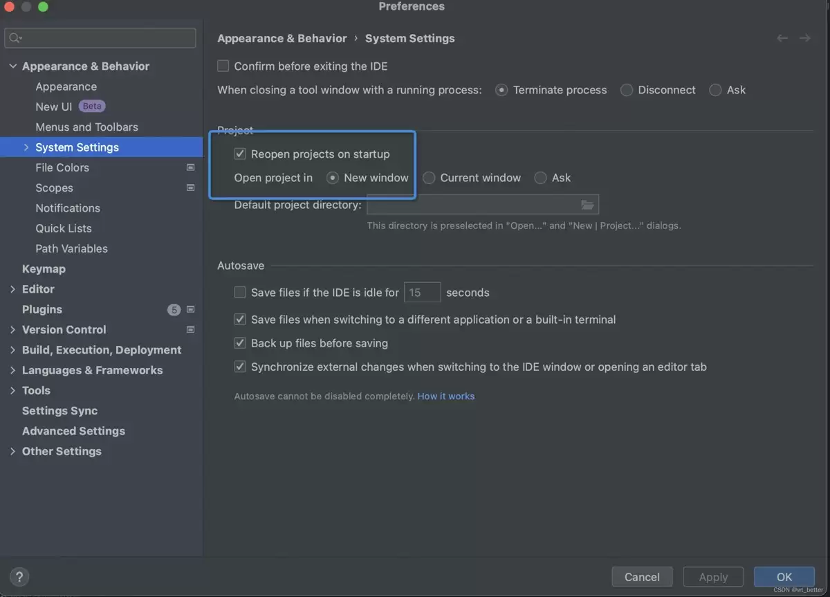 idea新窗口打开工程不生效问题及解决