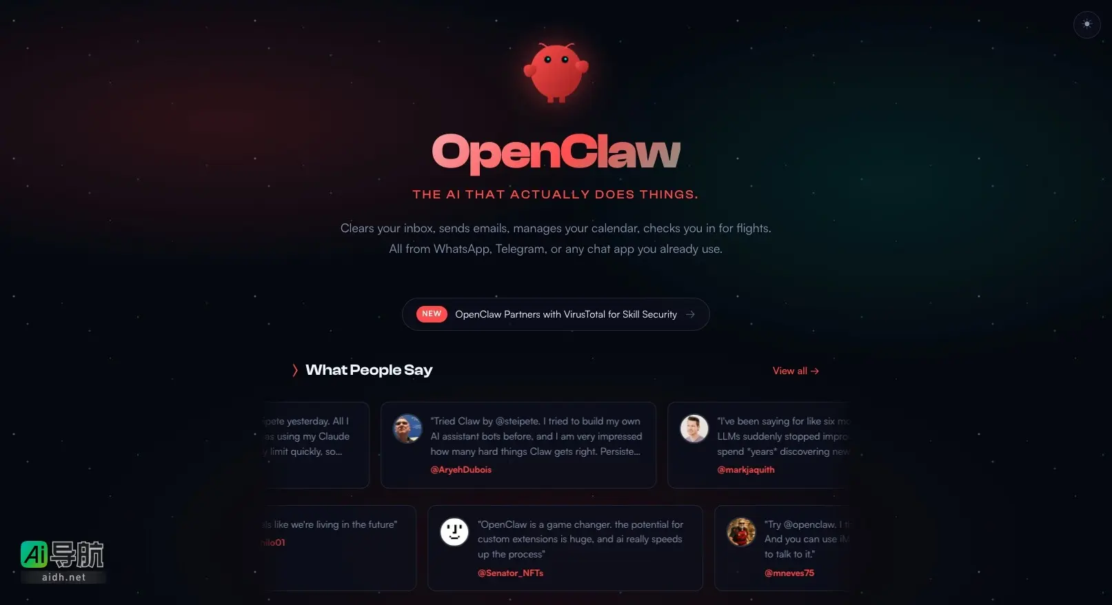 OpenClaw 是一个强大的开源个人AI助手，支持多平台和自定义扩展功能