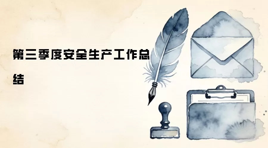 第三季度安全生产工作总结