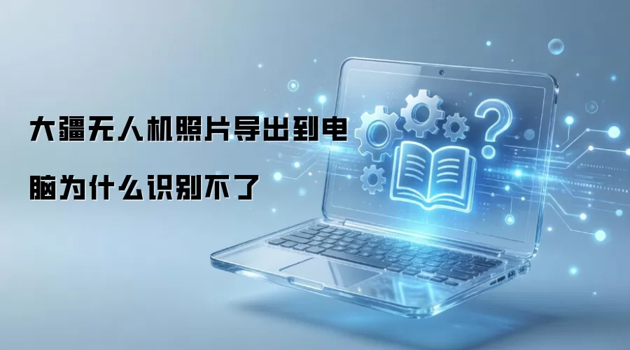 大疆无人机照片导出到电脑为什么识别不了