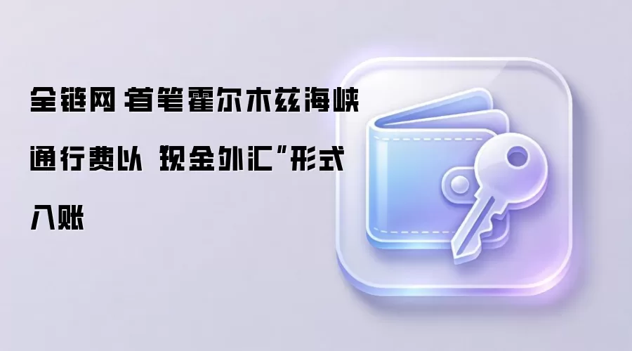 全链网：首笔霍尔木兹海峡通行费以“现金外汇”形式入账