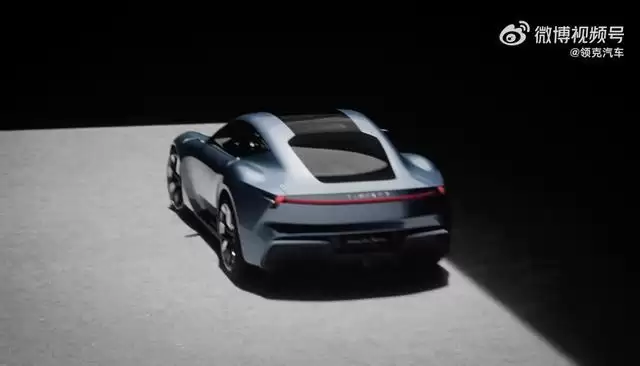 领克第一款GT概念跑车全球首秀：锋利前唇尾翼吸睛