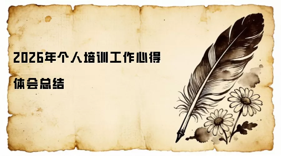 2026年个人培训工作心得体会总结