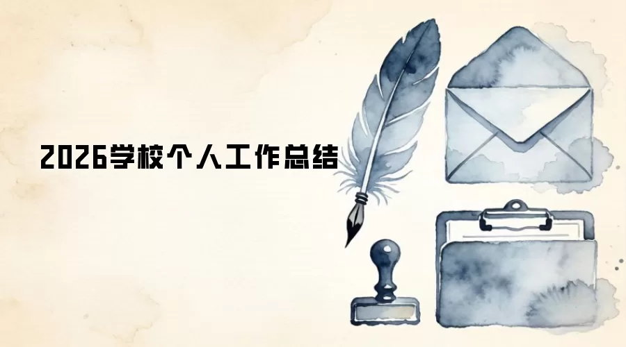 2026学校个人工作总结