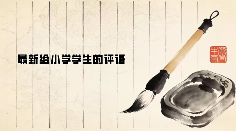 最新给小学学生的评语