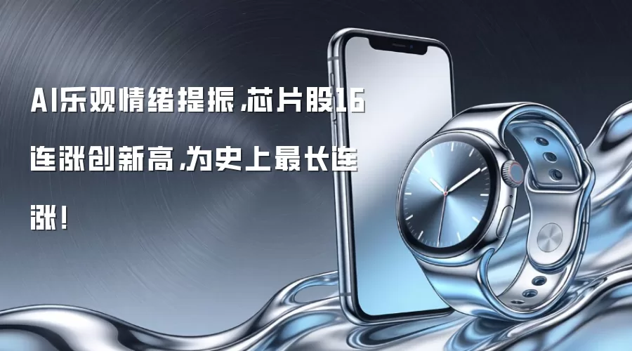 AI乐观情绪提振，芯片股16连涨创新高，为史上最长连涨！