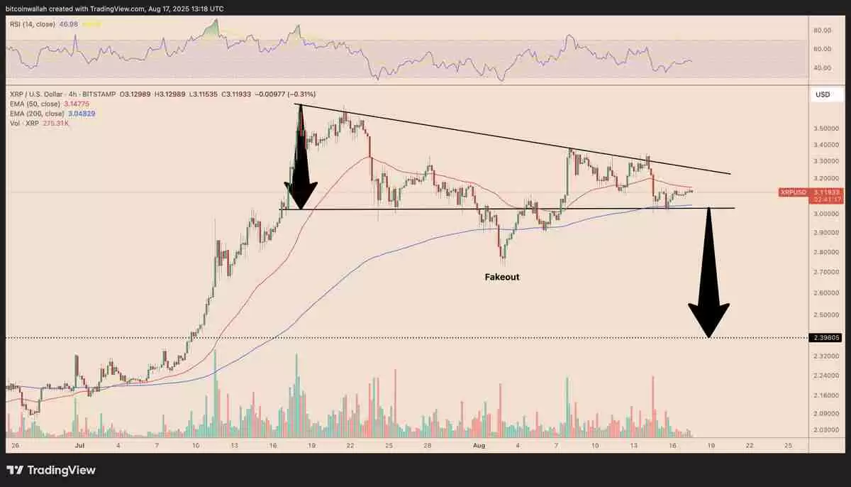 94%的瑞波币（XRP）持有者处于盈利状态：价格已见顶？