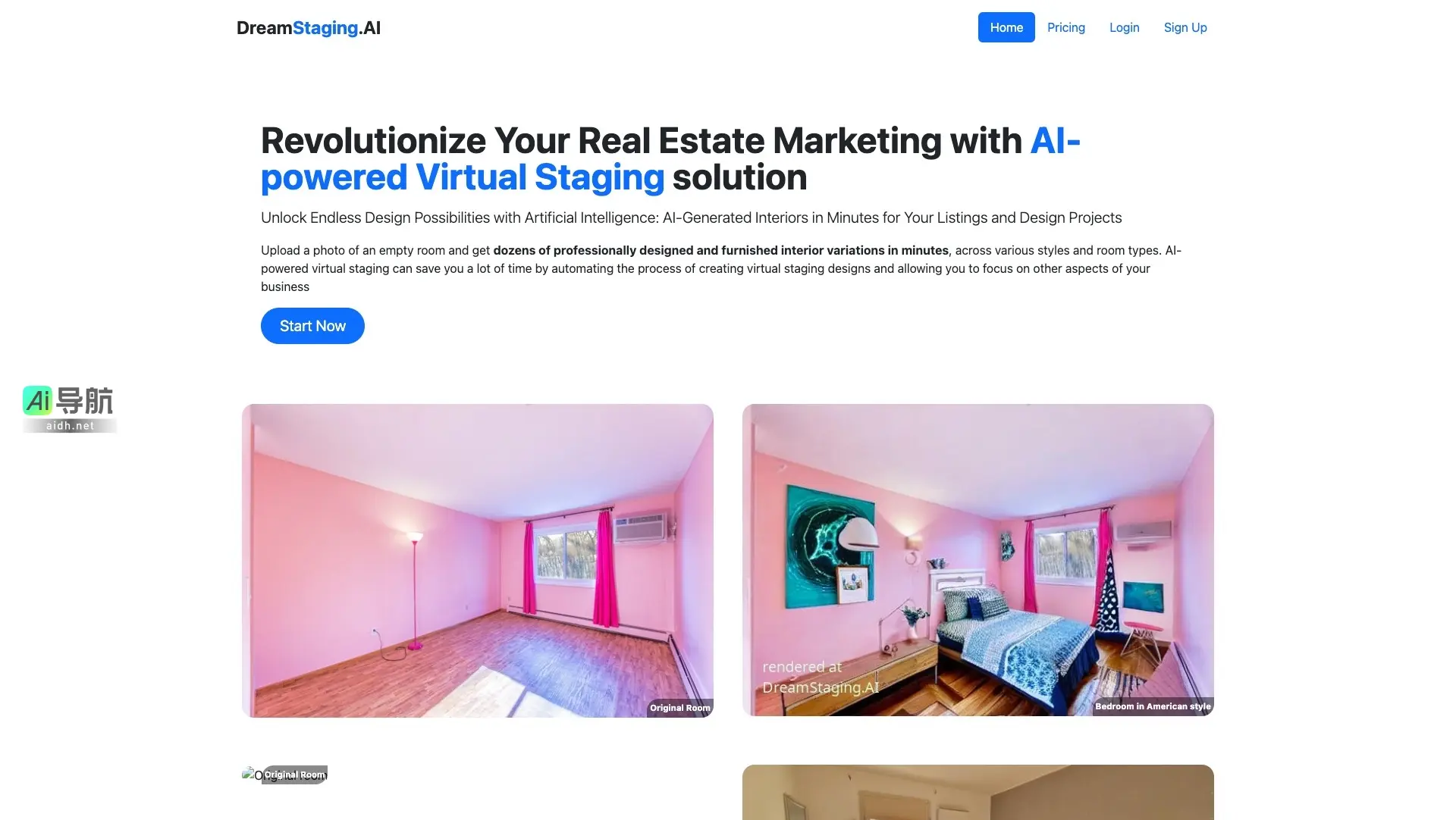DreamStaging.AI 提供AI虚拟布置，快速生成多样室内设计，提升房地产营销效率