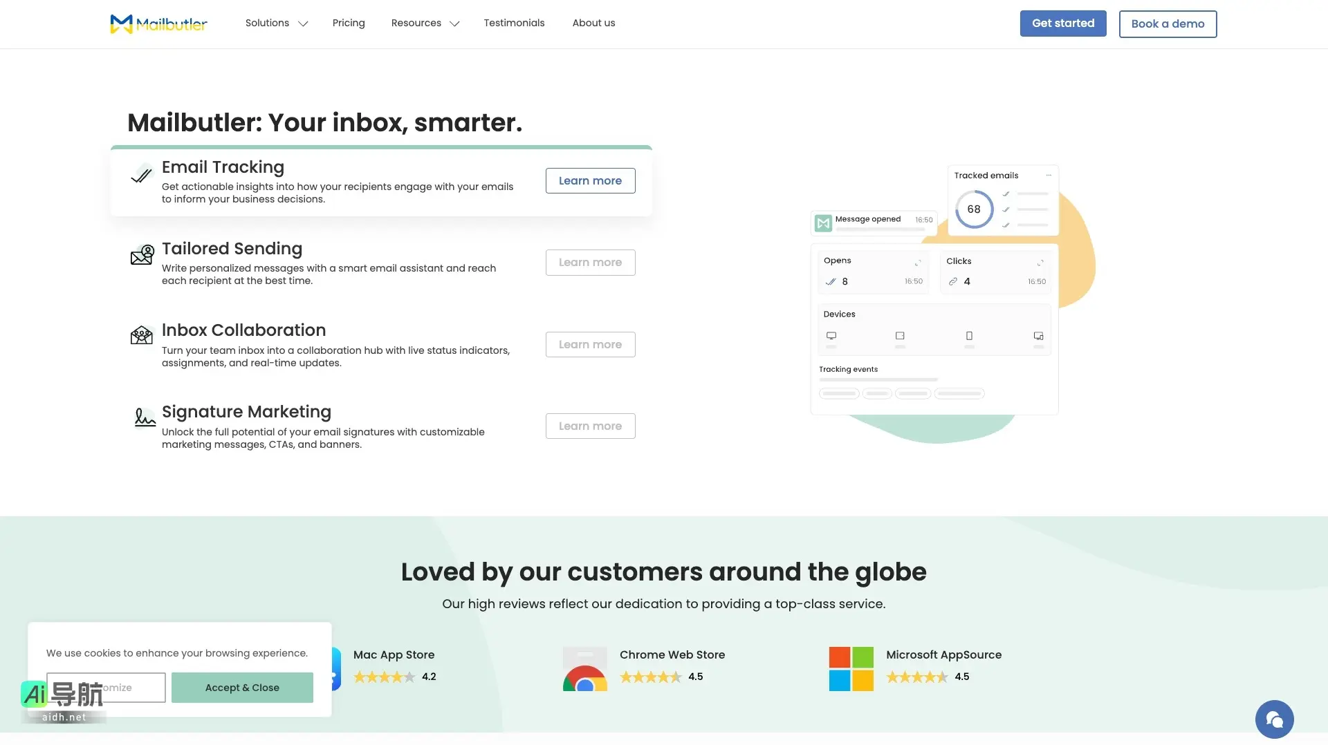 Mailbutler 通过智能邮件助手提升邮箱效率，助力个性化沟通与团队协作