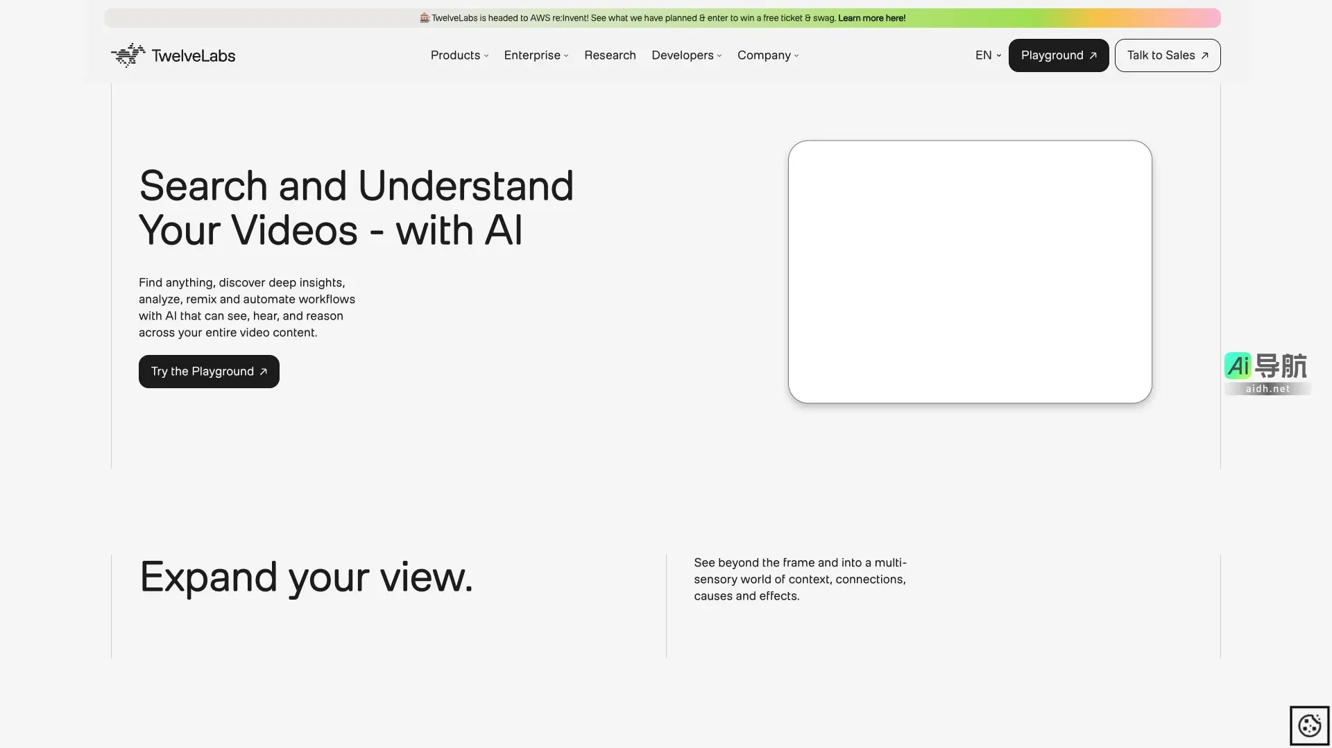 TwelveLabs 通过AI技术深度理解视频内容，帮助企业挖掘视频价值，实现智能化工作流