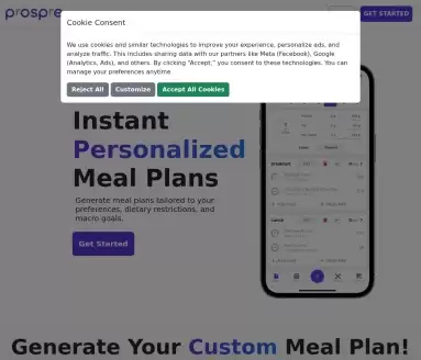 Prospre Meal Planner