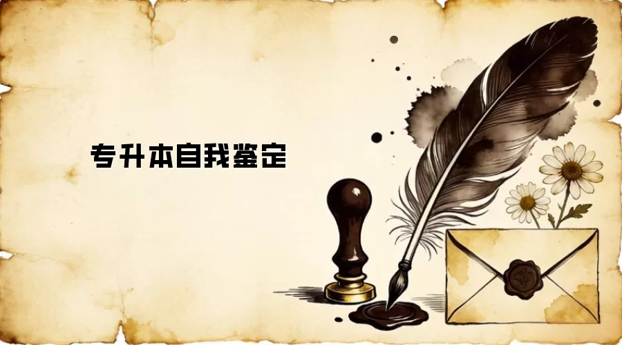 专升本自我鉴定