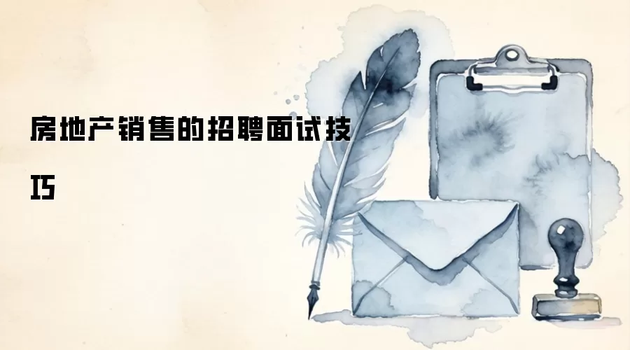 房地产销售的招聘面试技巧