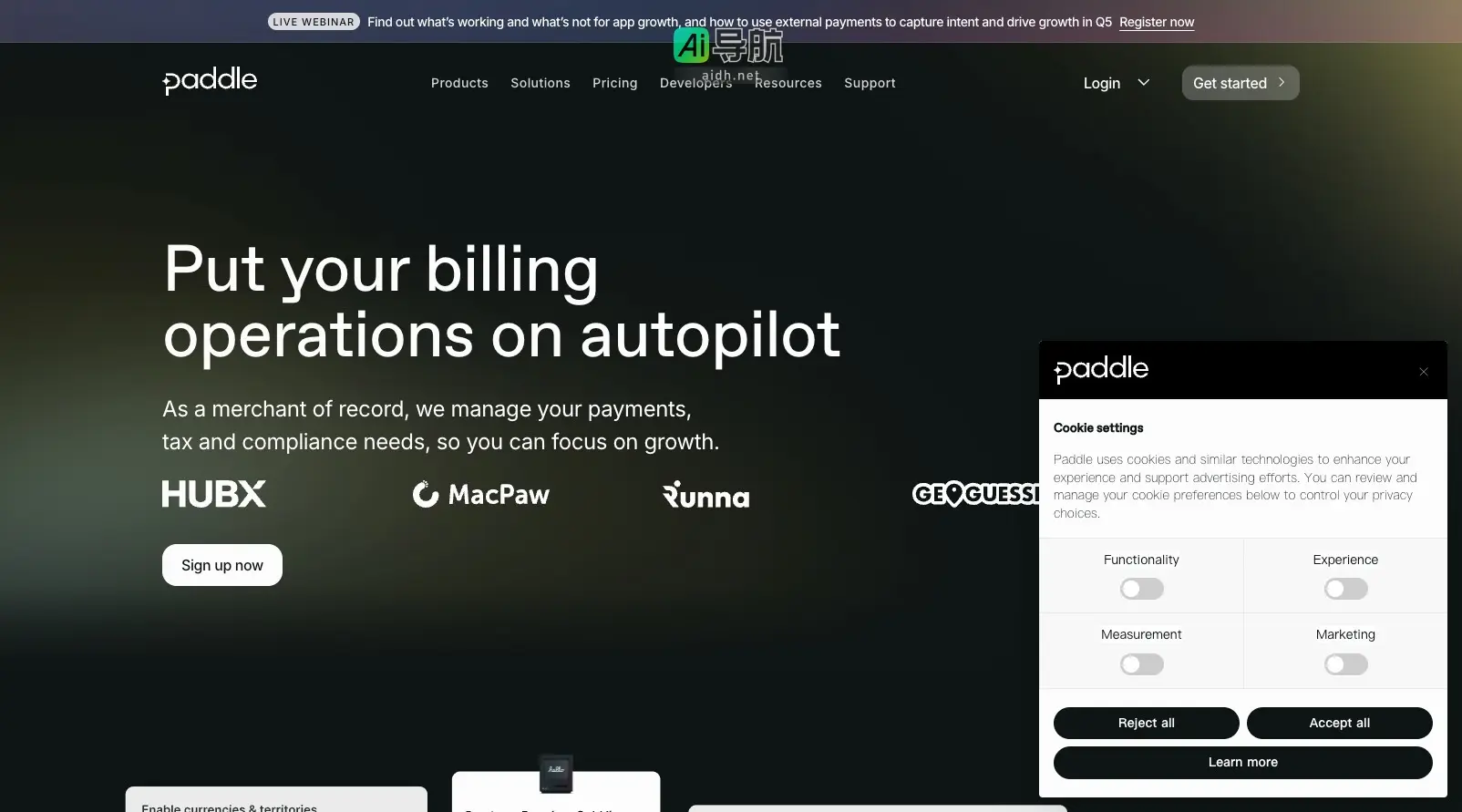 Paddle 为软件企业提供全面的支付解决方案，助力商业增长与合规管理