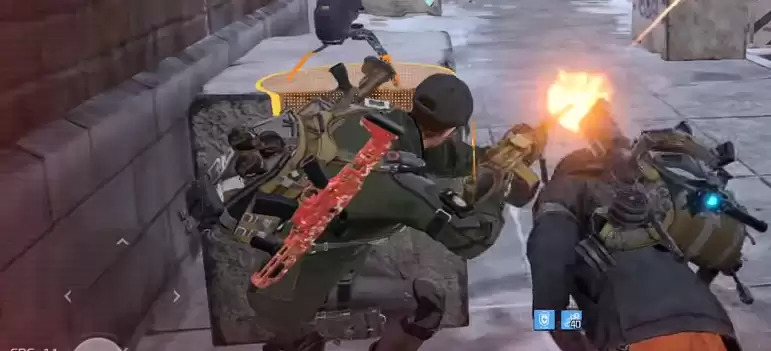 全境封锁曙光游戏界面示意图，展示队伍血量状态