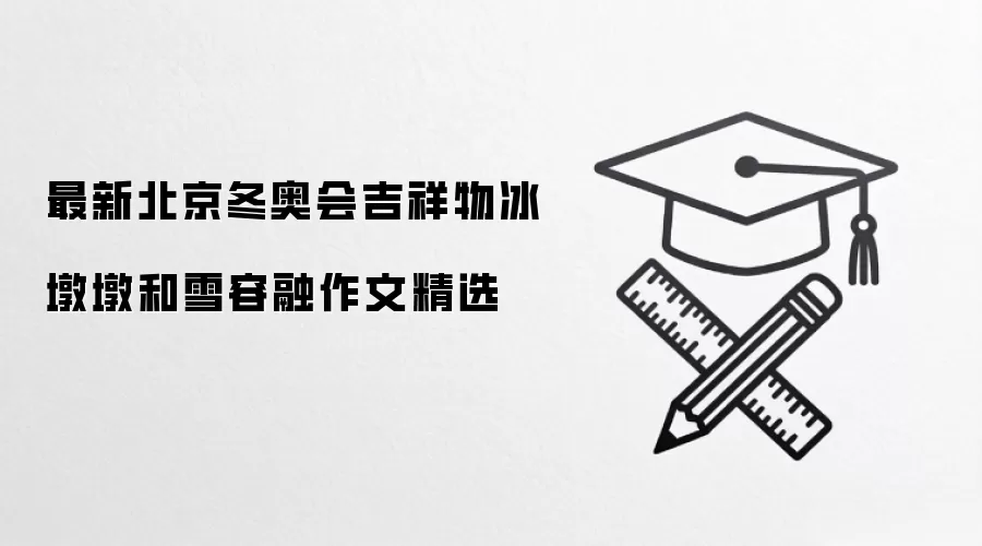 最新北京冬奥会吉祥物冰墩墩和雪容融作文精选