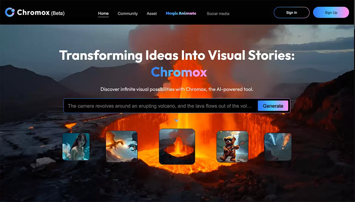 Chromox-Chromox是一款领先的AI在线生成平台