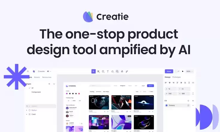 Creatie-Creatie AI是一款专为UI/UX设计师打造的AI增强设计工具