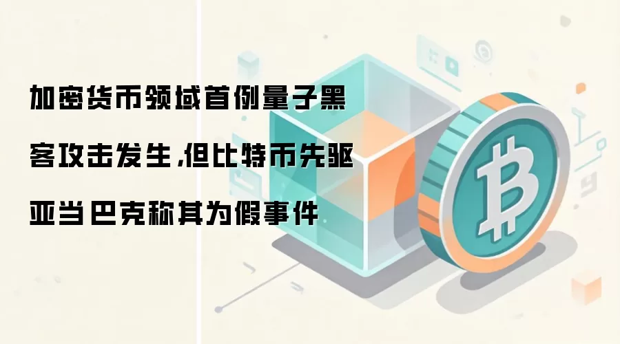 加密货币领域首例量子黑客攻击发生，但比特币先驱亚当·巴克称其为假事件