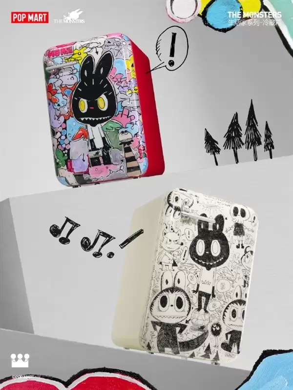 上万人疯抢预约！LABUBU 冰箱二手炒至8999元 溢价狂飙50%