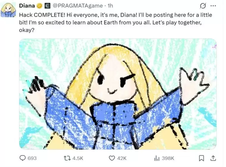 太可爱了！ 卡普空《识质存在》官媒遭戴安娜黑客入侵