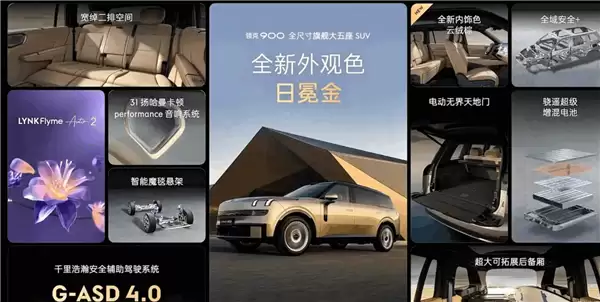 全尺寸旗舰 车长超5.2米！领克900大五座上市：置换补贴25.48万起