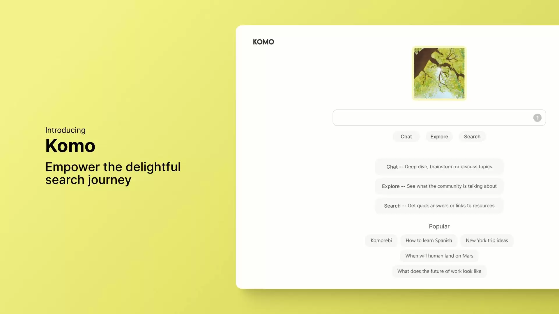 Komo Search-Komo Search 是一个生成式AI驱动的搜索引擎