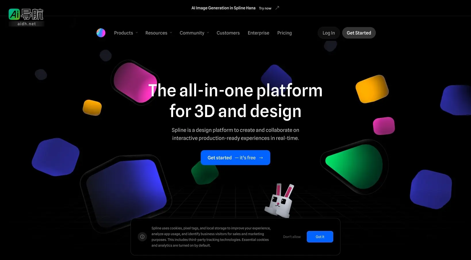 Spline 是一个实时协作的3D设计平台，帮助用户创建互动、可生产的体验