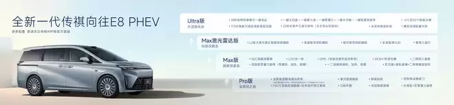激光雷达全面焕新 全新一代传祺向往 E8 PHEV开启预订