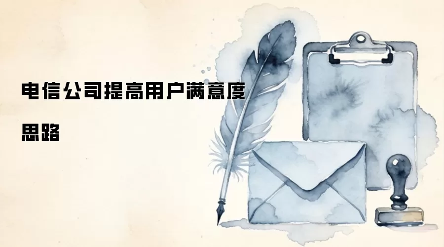 电信公司提高用户满意度思路