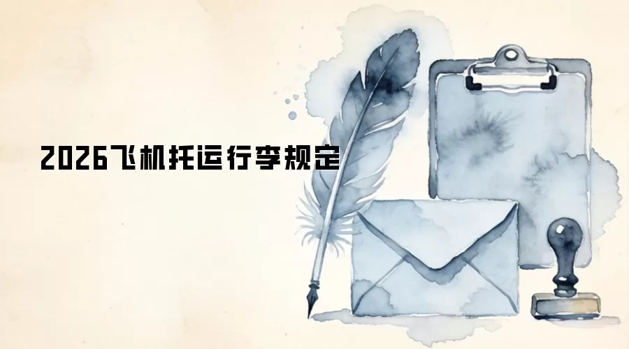 2026飞机托运行李规定