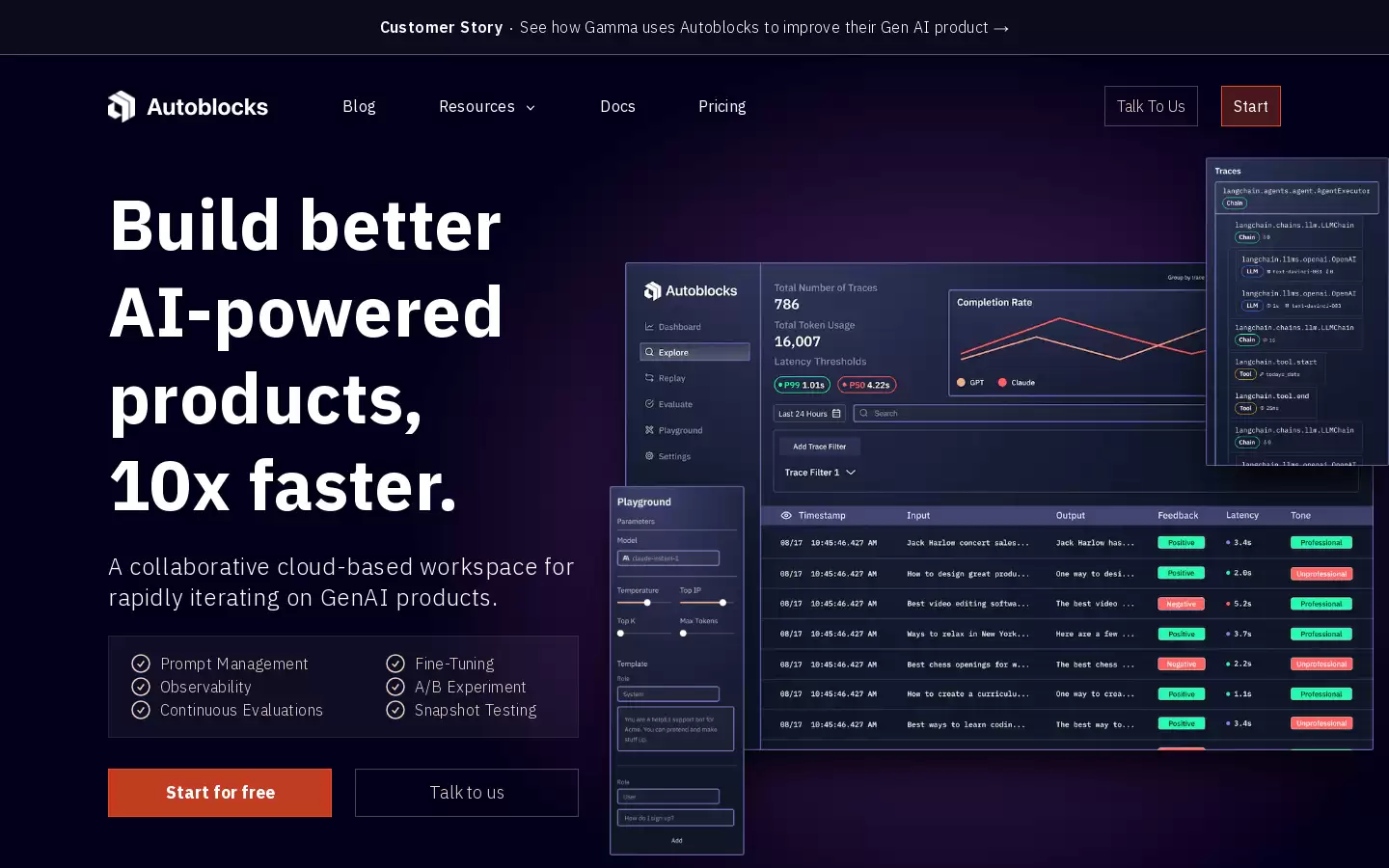 Autoblocks 2.0 : 全栈监控、调试和测试