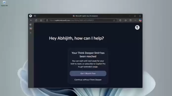 免费体验：微软 Copilot 开放“深度思考”，你的专属 AI 策略顾问
