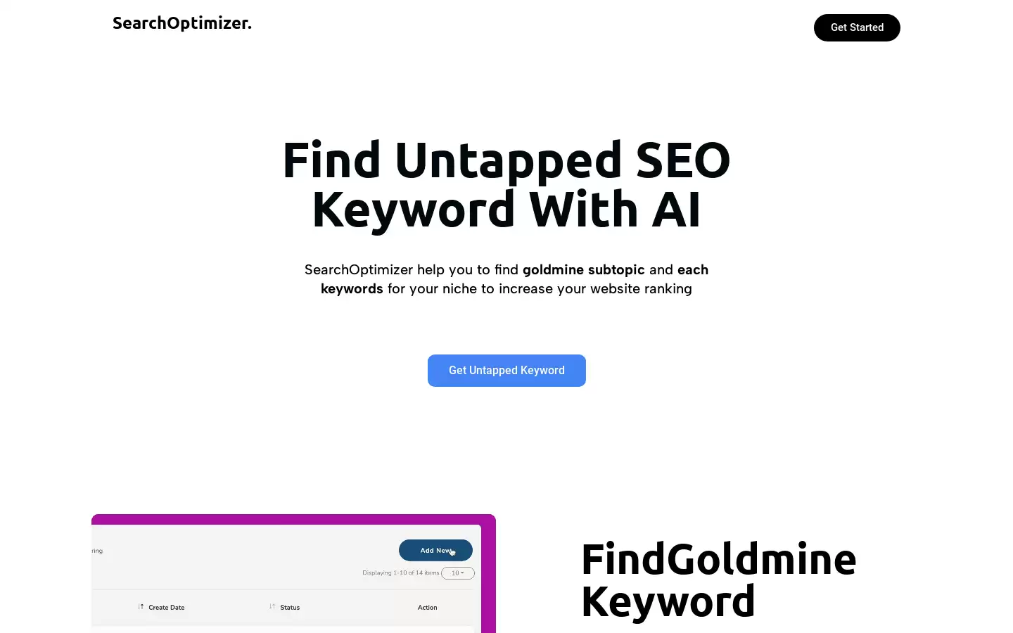 SearchOptimizer : 发现潜力关键词并提升网站排名