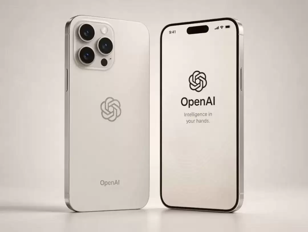 AI生成的OpenAI手机概念图