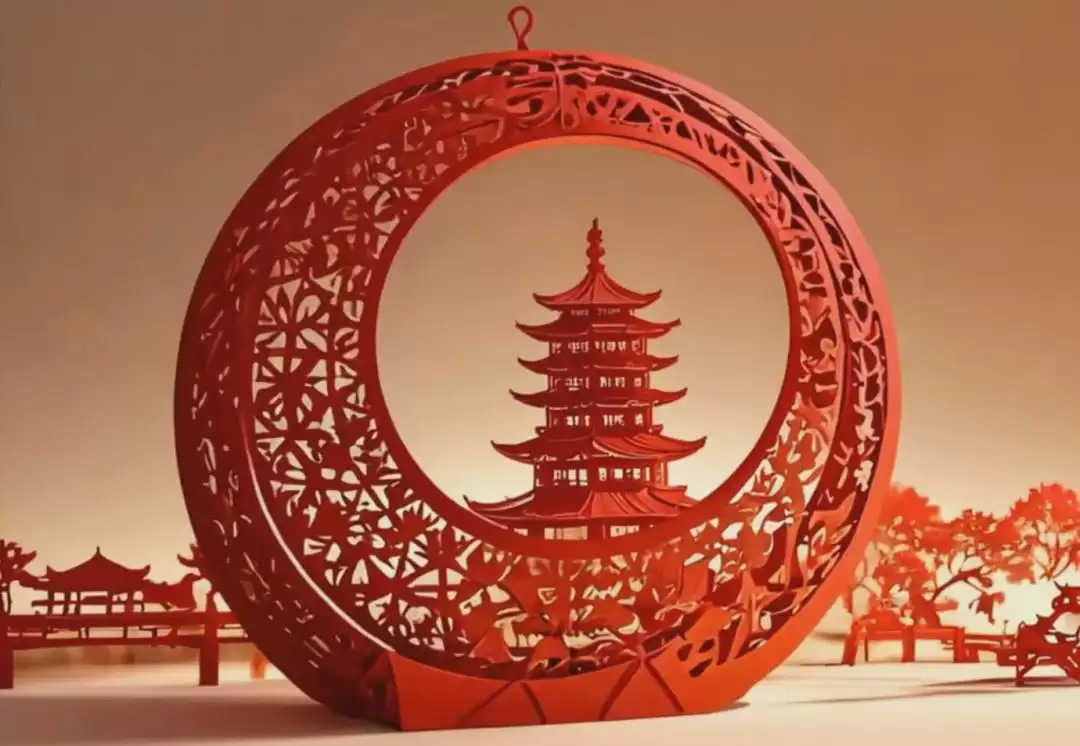 用AI做剪纸艺术作品，三分钟学会AI非遗新年剪纸视频