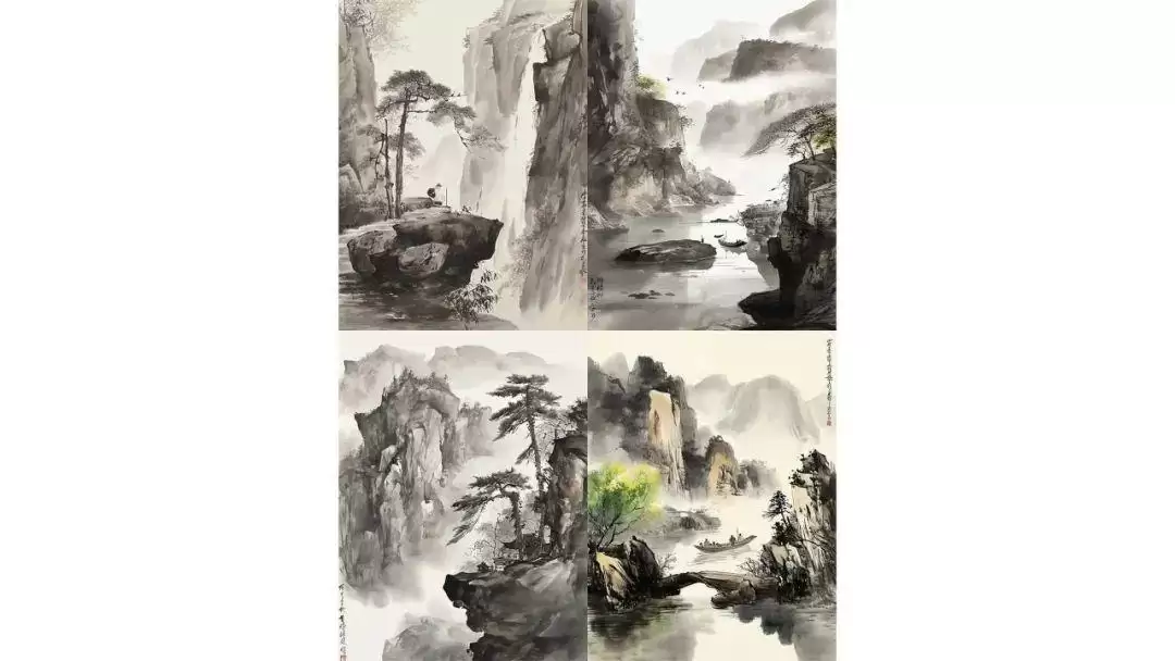 用AI轻松画出超逼真中国山水画，Midjourney提示词分享