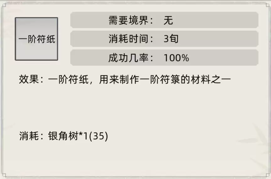 《修仙家族模拟器》符箓合集
