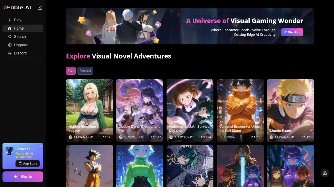 iFable：互动讲故事平台，AI驱动角色扮演和故事创作平台