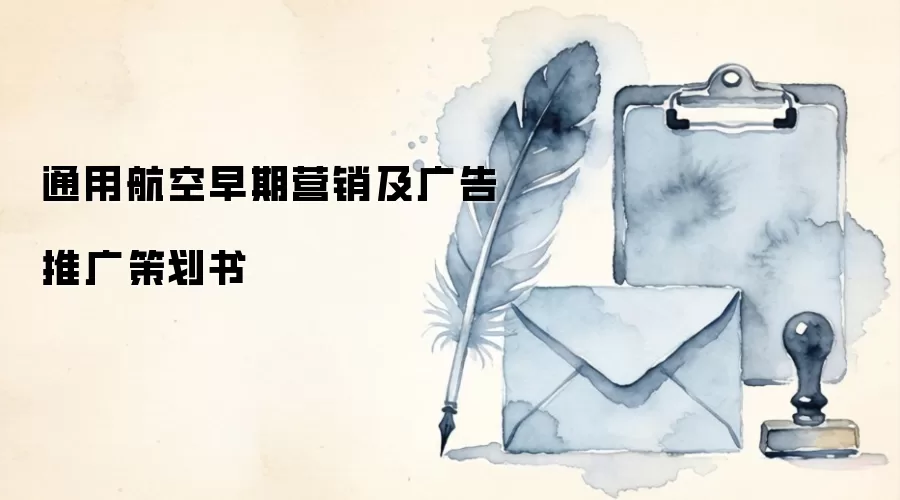 通用航空早期营销及广告推广策划书