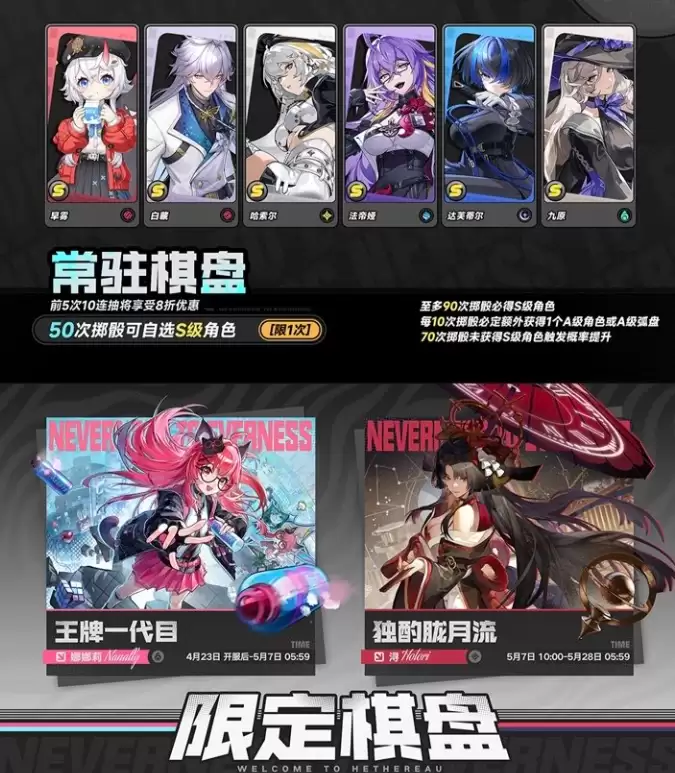 异环常驻六选一推荐