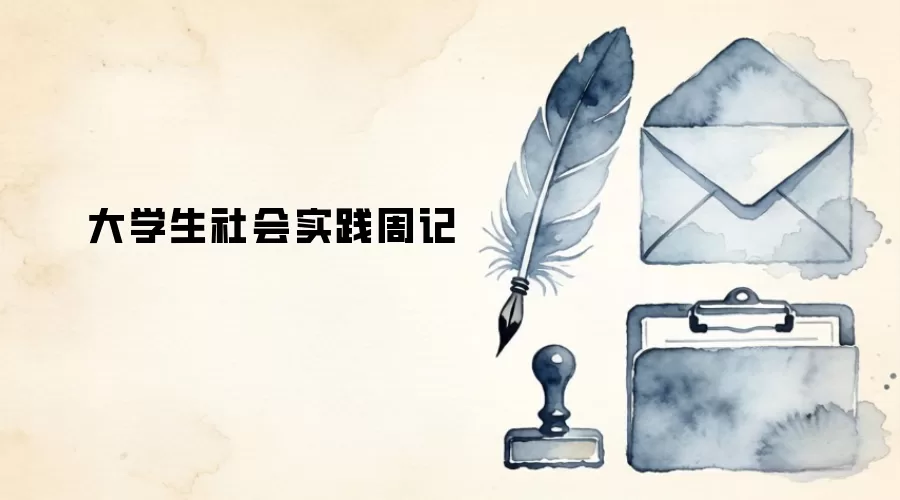 大学生社会实践周记