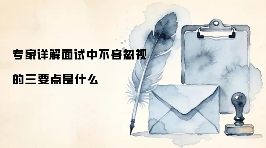 专家详解面试中不容不容忽视的三要点是什么