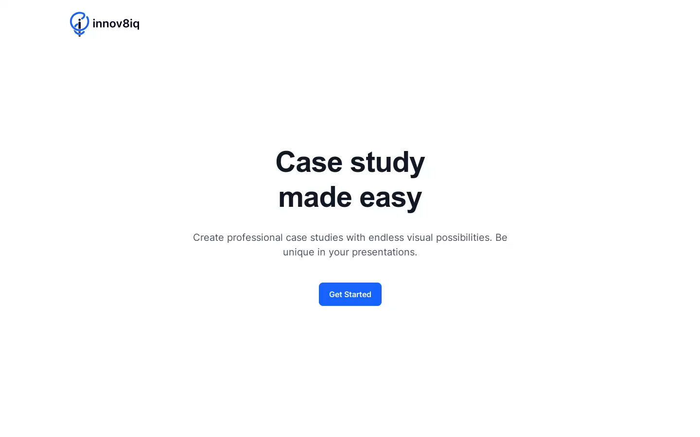 Innov8IQ : 轻松创建专业案例研究，展示无限的视觉可能性